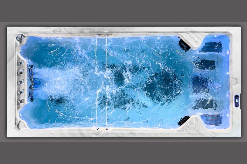Icelandic Swim with Lights