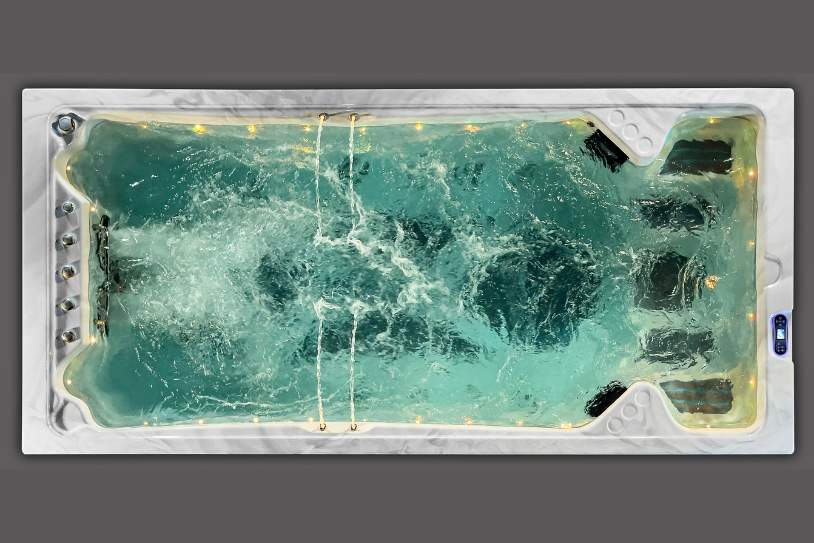 Icelandic Swim with Lights